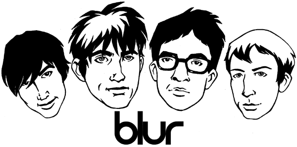 Blur Unisex T-Shirt: Circle Logo by Blur